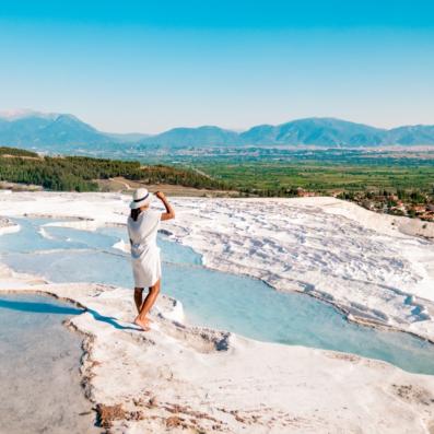 Pamukkale bassins de calcaire blanc