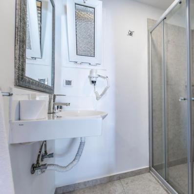 salle de bain avec douche 