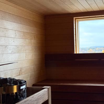 sauna avec vue