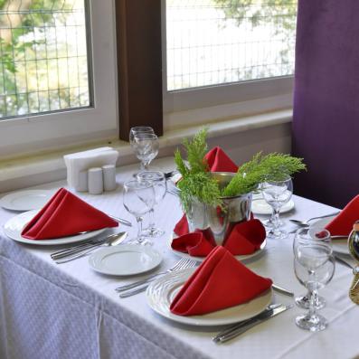 table dressée
