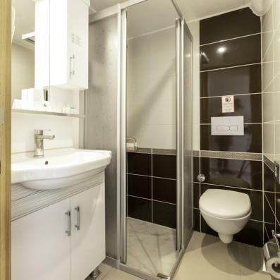 salle de bain avec douche 