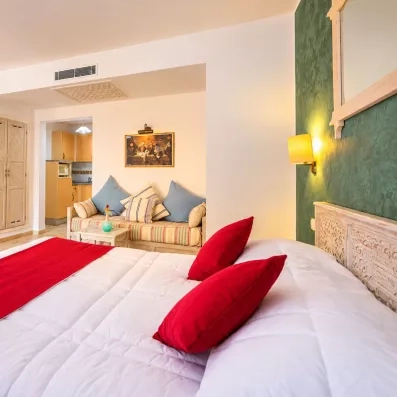 chambre standard avec lit double vue de près