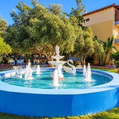 fontaine dans le jardin