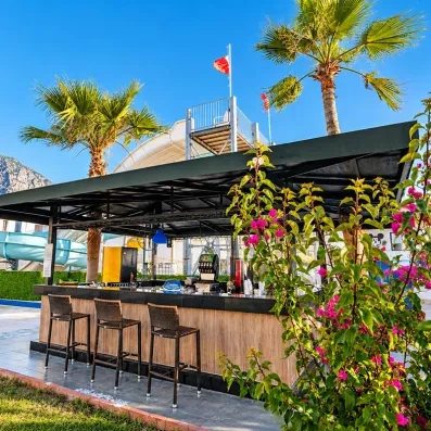 Bar dans le jardin