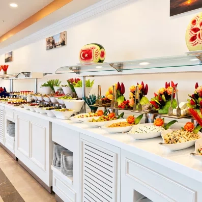 vue de près du buffet 