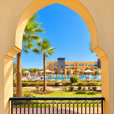 vue sur la piscine