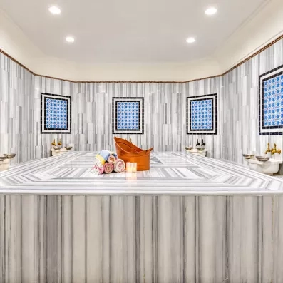 espace de détente avec un bain turc 