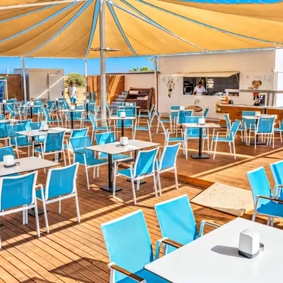 terrasse du snack extérieur