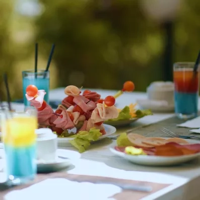 Petit-déjeuner, jus de fruit à l'hotel Helya Beach à Monastir en Tunisie