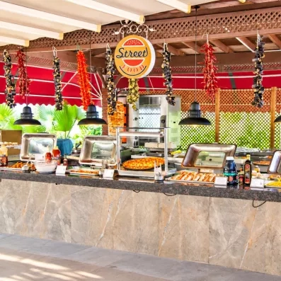 vue du comptoir du snack