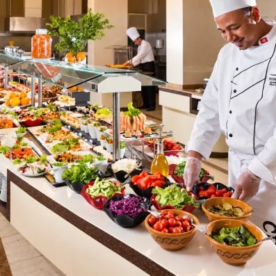 chef et buffet