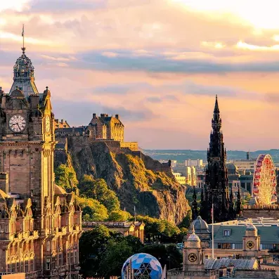 vue sur la ville d'Edimbourg