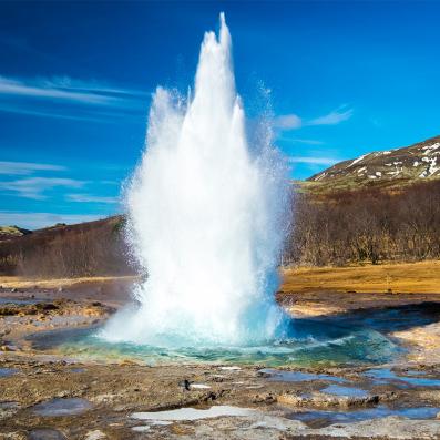 Les geysers de Geysir et Strokkur