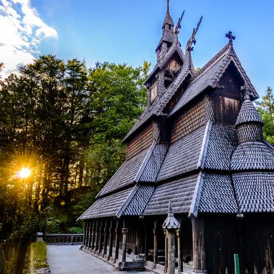 église en bois