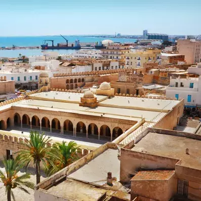Grande Mosquée de Sousse, monument historique au cœur de la médina, architecture arabo-musulmane