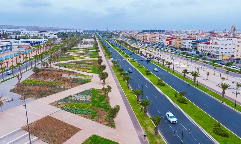 une route à Agadir