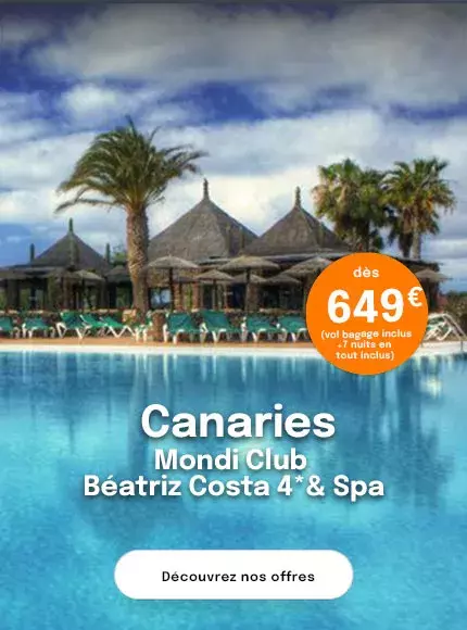 la piscine du Mondi Club Beatriz Costa avec des palmiers, un séjour à partir de 649€