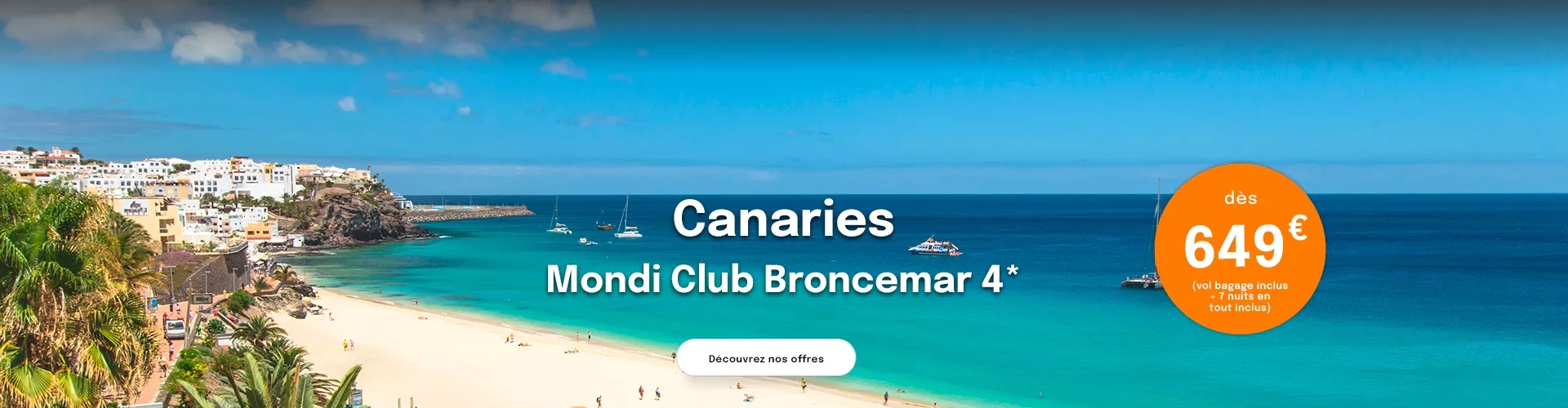 une plage à Fuerteventura aux Canaries avec une offre dès 649€