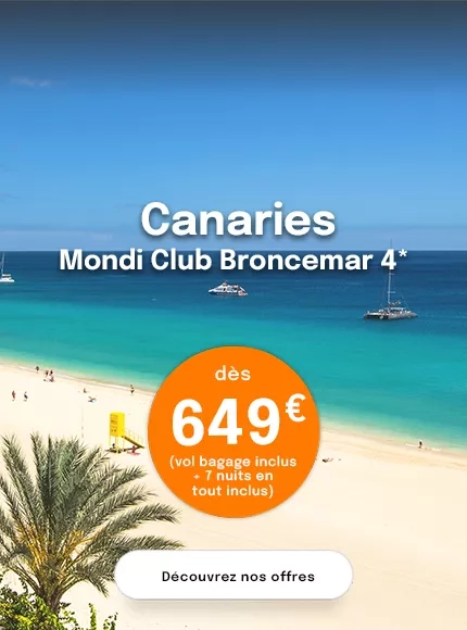 une plage à Fuerteventura aux Canaries avec une offre dès 649€