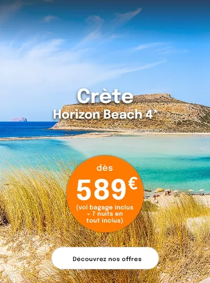 une plage aux eaux turquoise en Crète