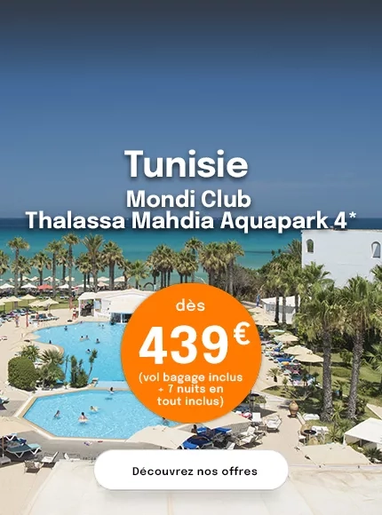 la piscine d'un club en Tunisie avec une offre à 439€