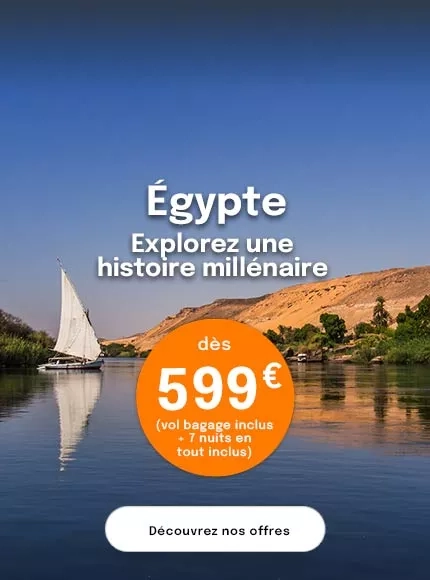 une felouque sur le Nil en Egypte avec une offre dès 599€