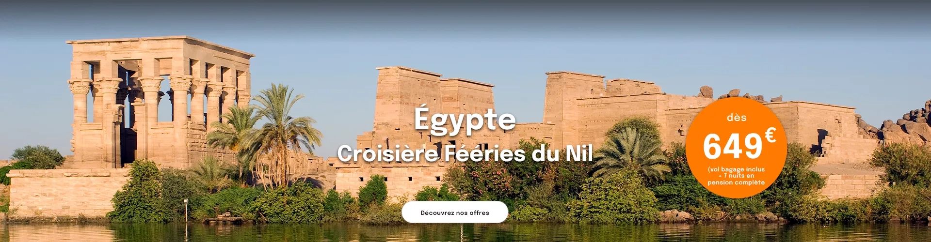 des vestiges egyptiens sur le nil