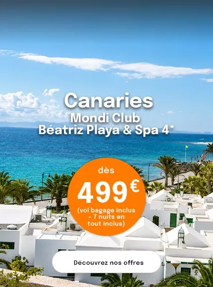 la mer bleue et des petits bâtiments blancs