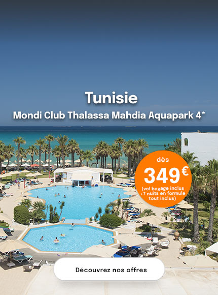 vue de la piscine du mondi club thalassa Mahdia