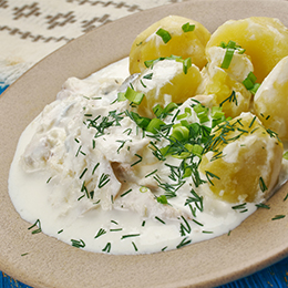 poissons avec pommes de terre