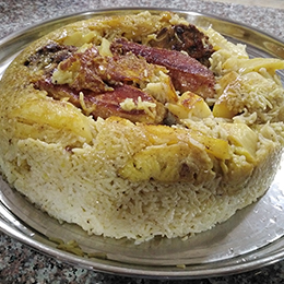 riz avec viande