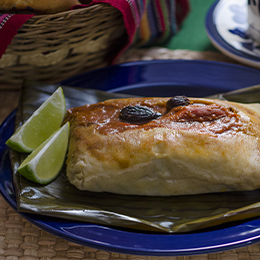 Les pasteles en hoja 